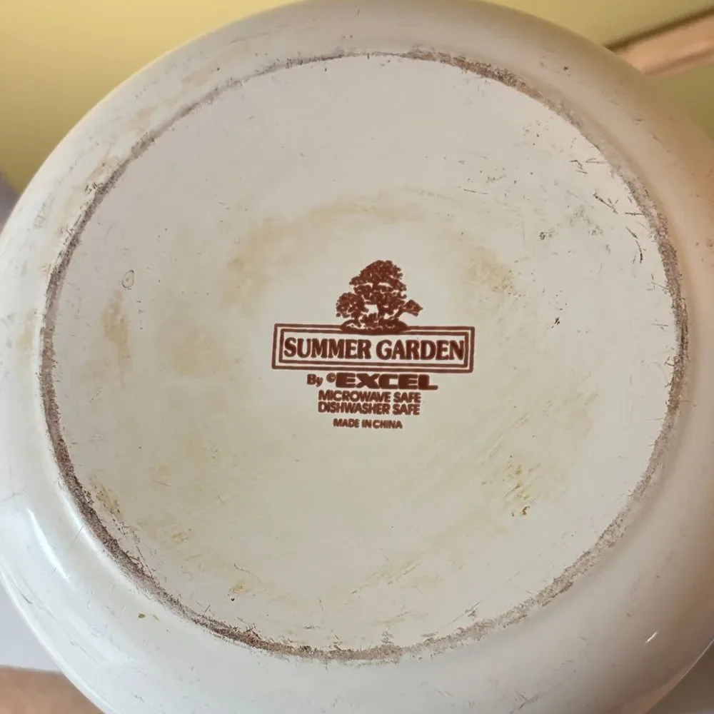 Vintage MCM 1970's EXCEL *Summer Garden* 10